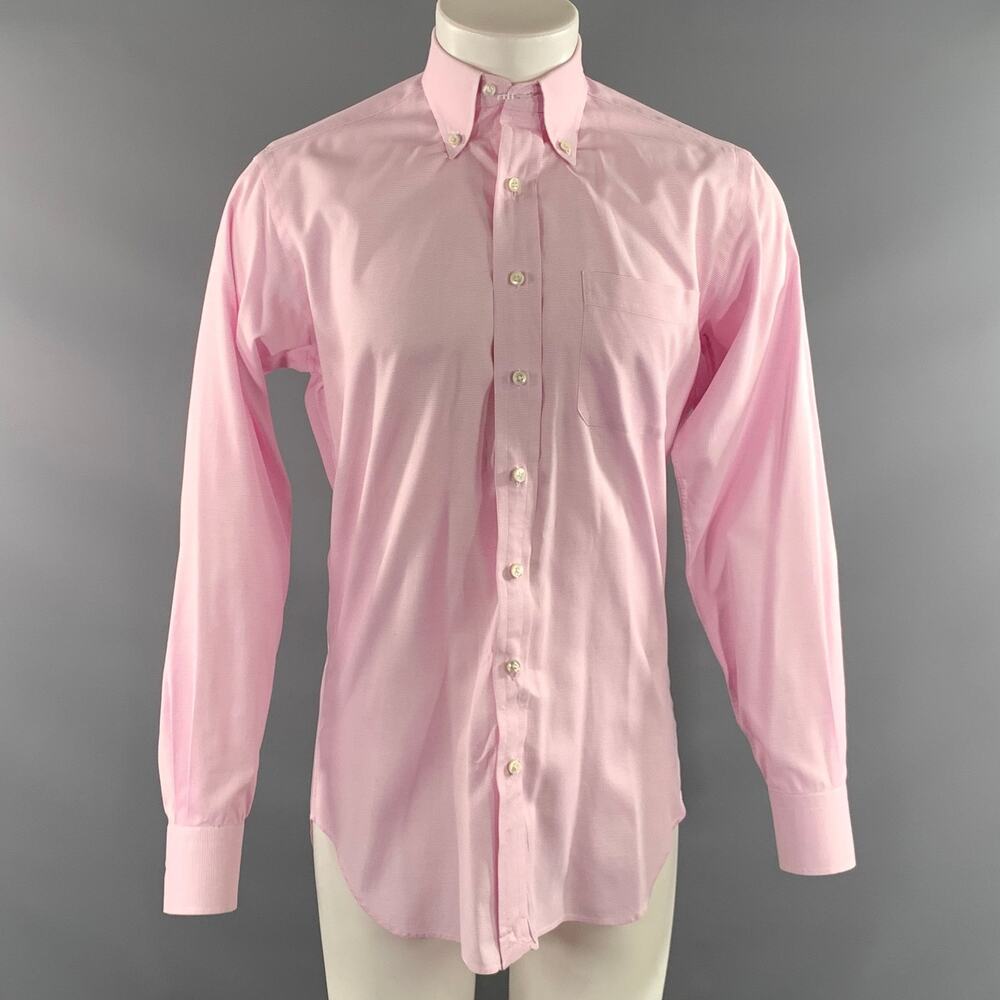 HAMILTON Size M Pink White Heather Button Down Long Sleeve Shirt